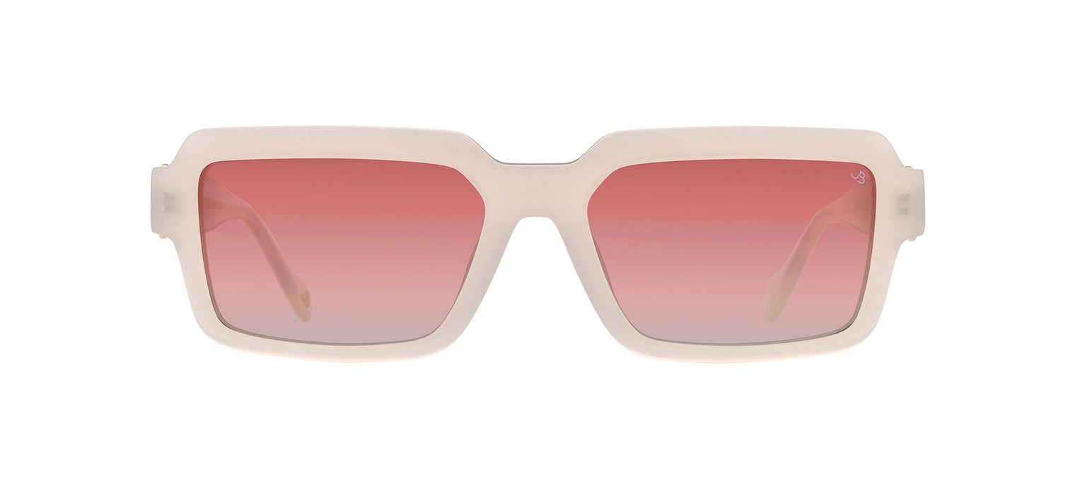 Gafas de sol cuadradas Julia Backer de Color blanca