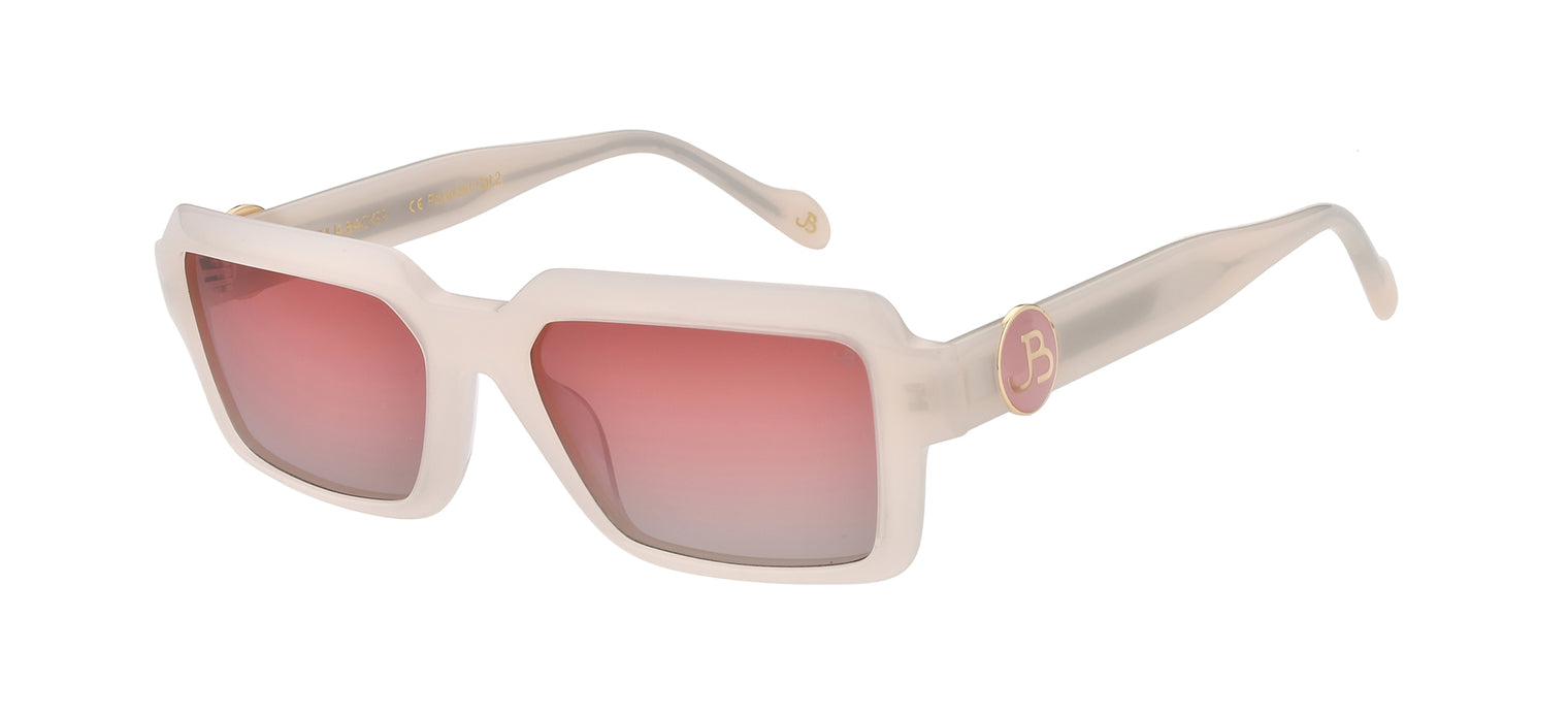 Gafas de sol cuadradas Julia Backer de Color blanca