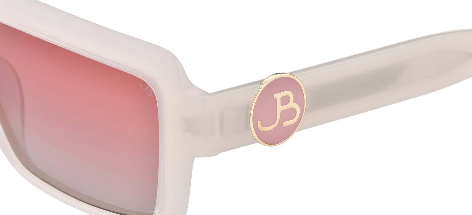 Gafas de sol cuadradas Julia Backer de Color blanca