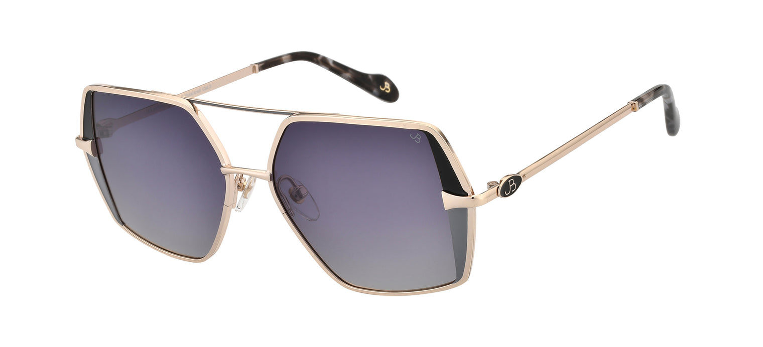 Gafas de sol estilo aviador Julia Backer de Color negra-dorada