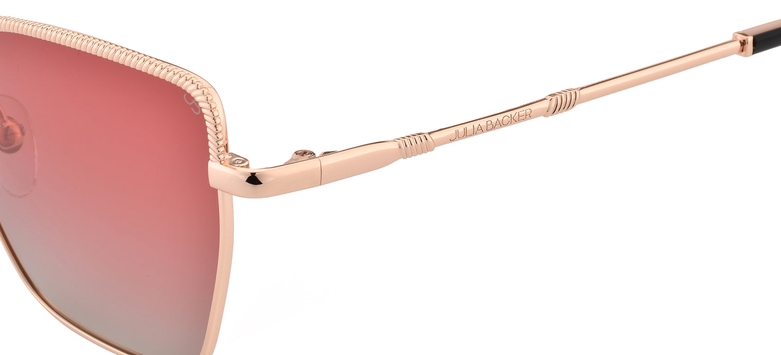 Gafas de sol con forma de mariposa Julia Backer de Color dorada