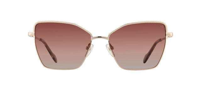 Gafas de sol con forma de mariposa Julia Backer de Color dorada