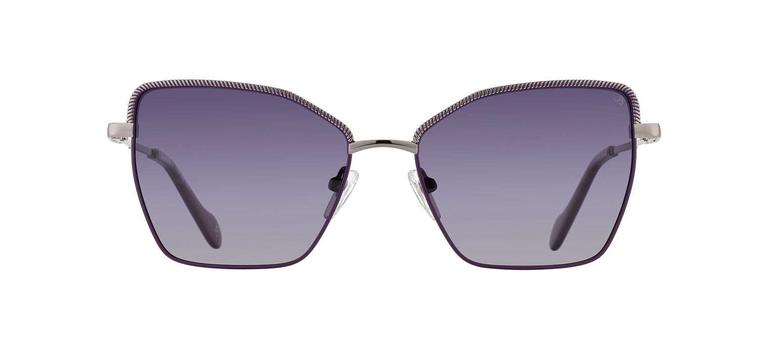 Gafas de sol con forma de mariposa Julia Backer de Color plateada