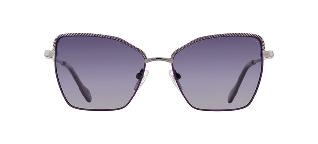 Gafas de sol con forma de mariposa Julia Backer de Color plateada