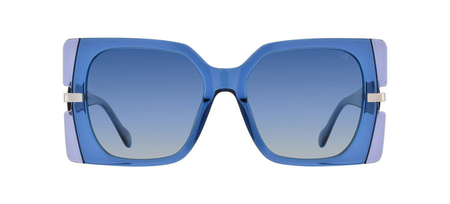 Gafas de sol cuadradas Julia Backer de Color azul