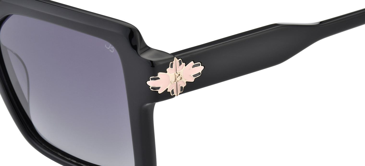 Gafas de sol cuadradas Julia Backer de Color negra