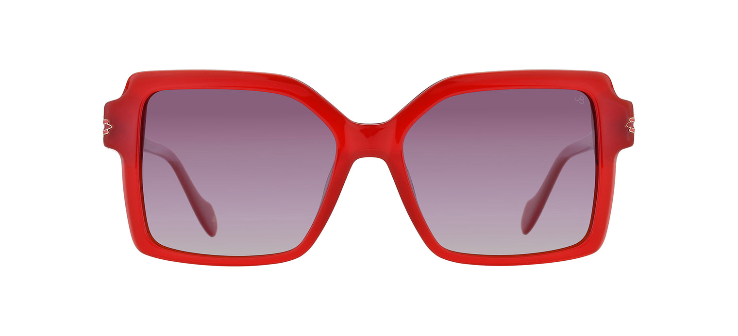 Gafas de sol cuadradas Julia Backer de Color roja