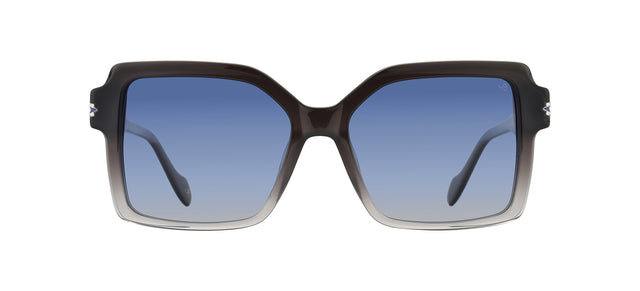 Gafas de sol cuadradas Julia Backer de Color negra-degradada