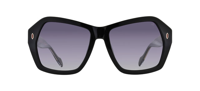 Gafas de sol con forma geométrica Julia Backer de Color negra