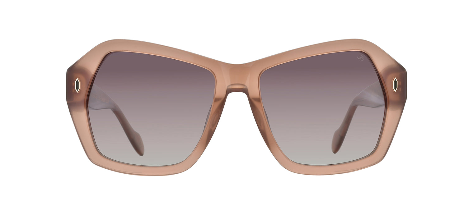 Gafas de sol con forma geométrica Julia Backer de Color marrón