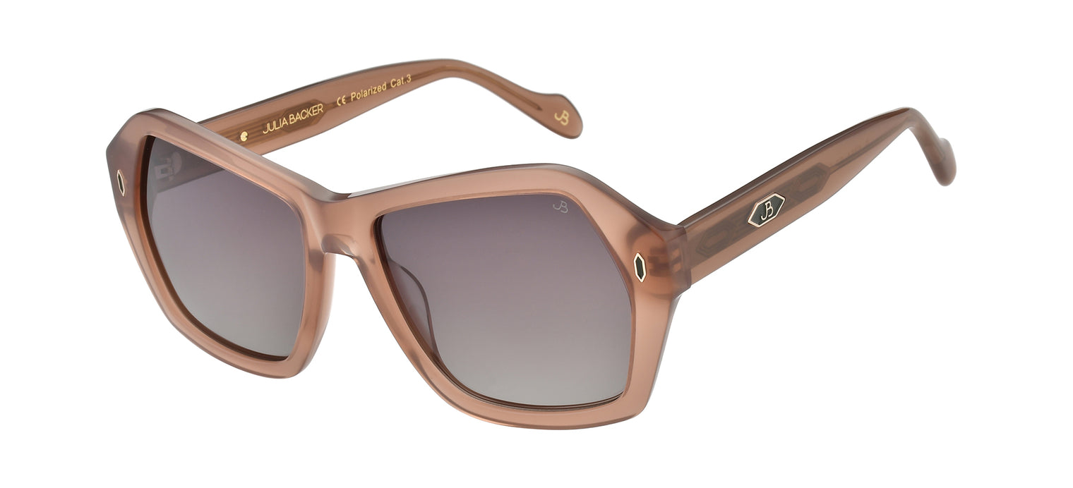 Gafas de sol con forma geométrica Julia Backer de Color marrón