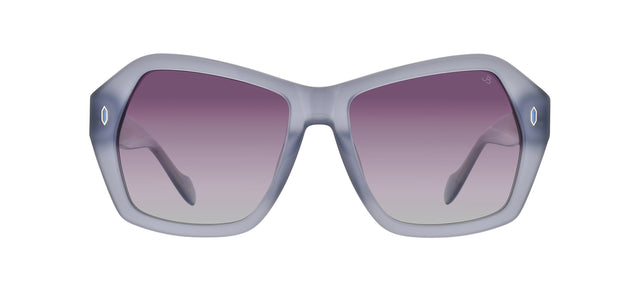 Gafas de sol con forma geométrica Julia Backer de Color gris