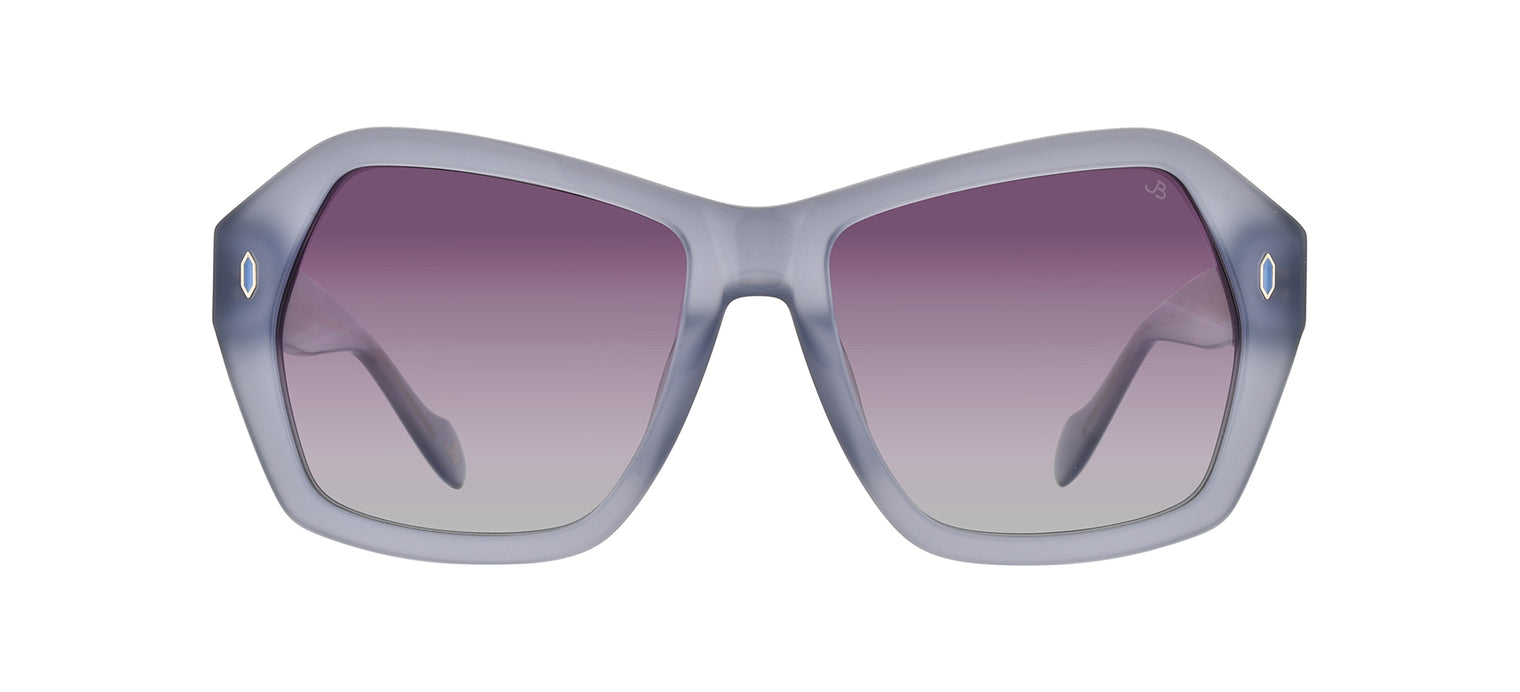 Gafas de sol con forma geométrica Julia Backer de Color gris