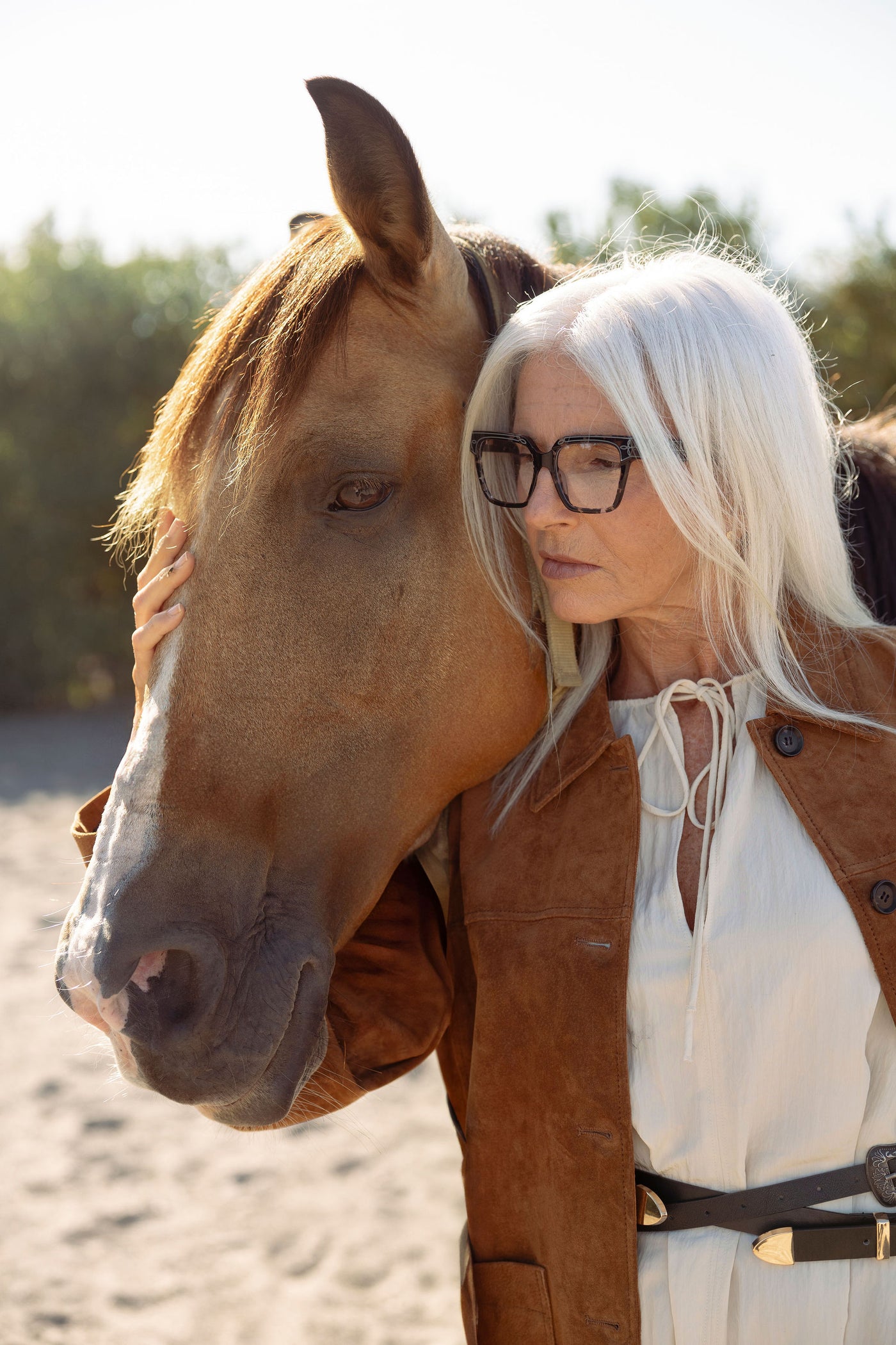 Gafas de vista diseño western de la colección Atlántica AW25 de Julia Backer