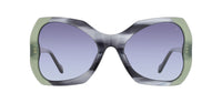 Gafas de sol con forma de mariposa Julia Backer de Color negra-estampada-verde
