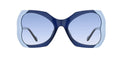 Gafas de sol con forma de mariposa Julia Backer de Color azul-celeste