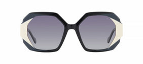 Gafas de sol con forma geométrica Julia Backer de Color negra