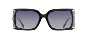Gafas de sol cuadradas Julia Backer de Color negra