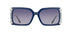 Gafas de sol cuadradas Julia Backer de Color azul