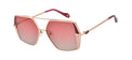 Gafas de sol estilo aviador Julia Backer de Color granate-dorada