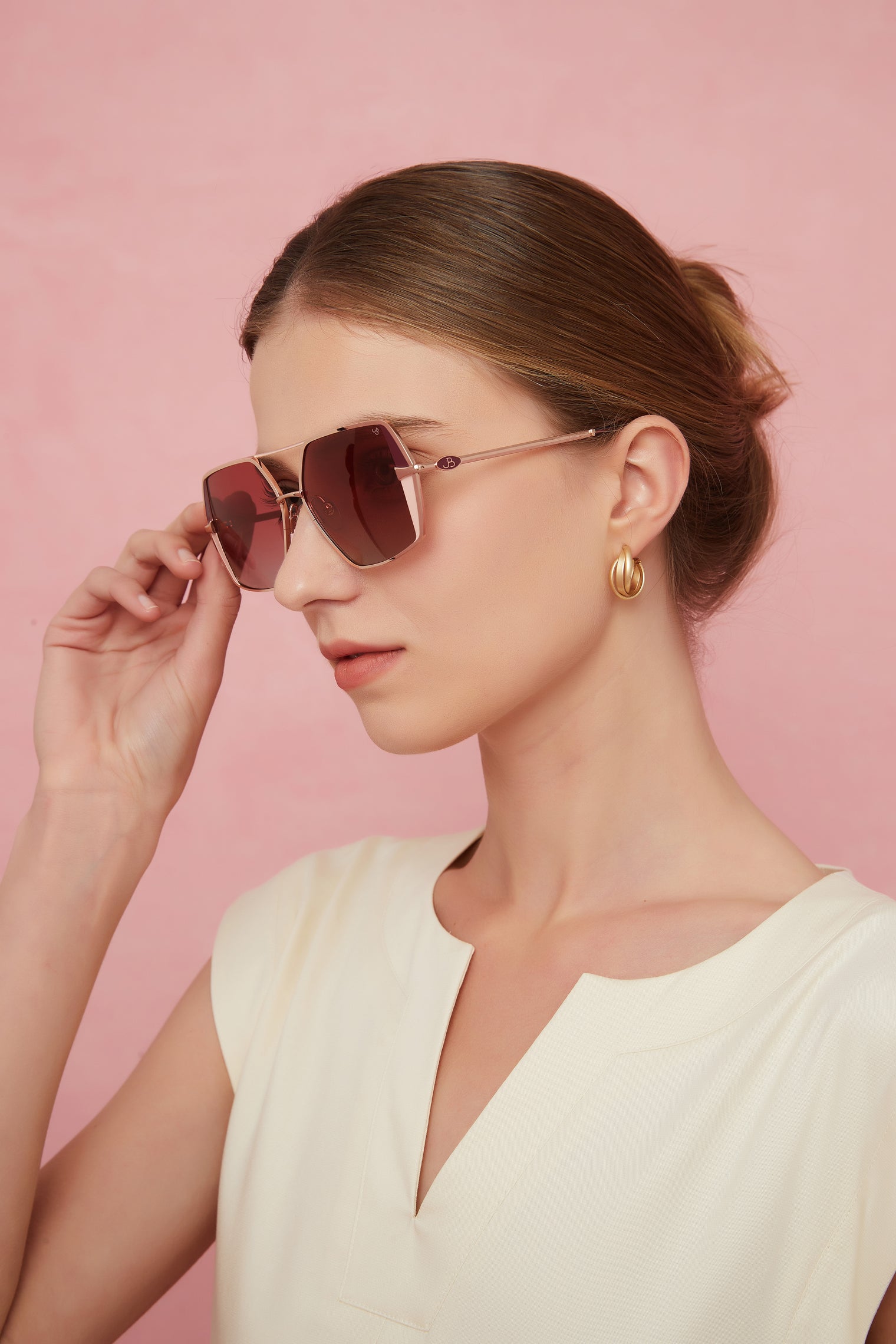 Gafas de sol estilo aviador para mujer
